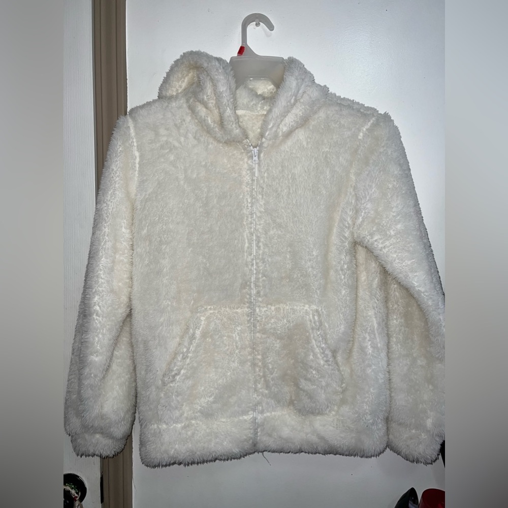White Fuzzy Jacket